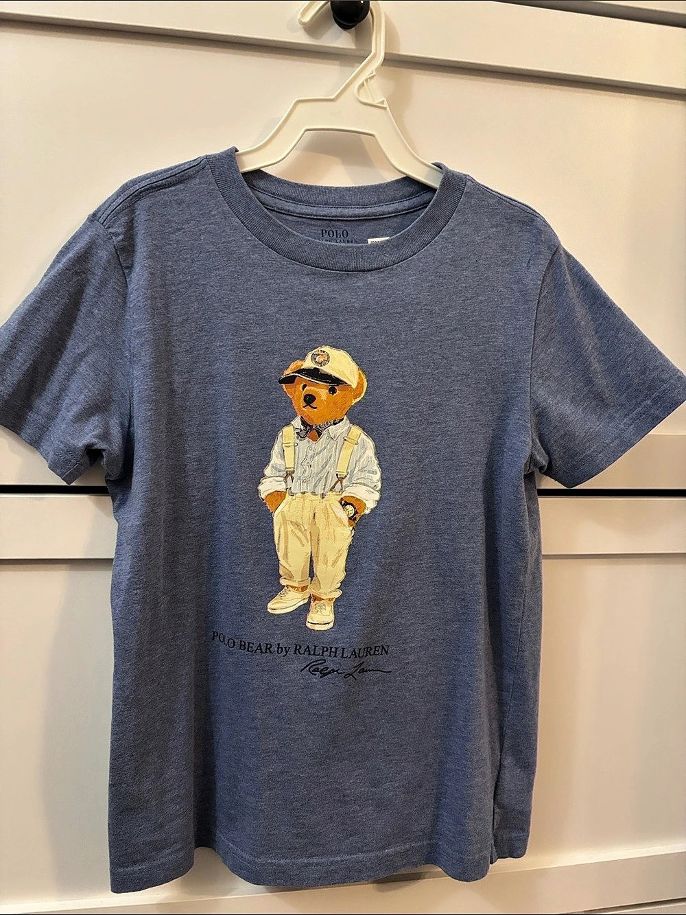Polo Ralph Lauren Polo Bear Graphic Tee in Blue Size Medium Like New
